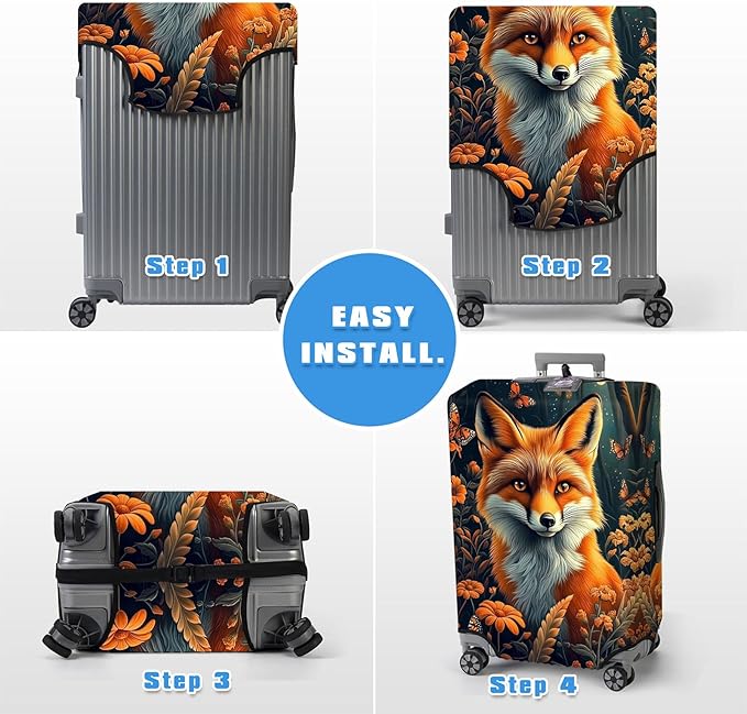 Luggage Cover Protector for 19-20 Inch Suitcases, TSA Approved Elastic Travel - Image 6