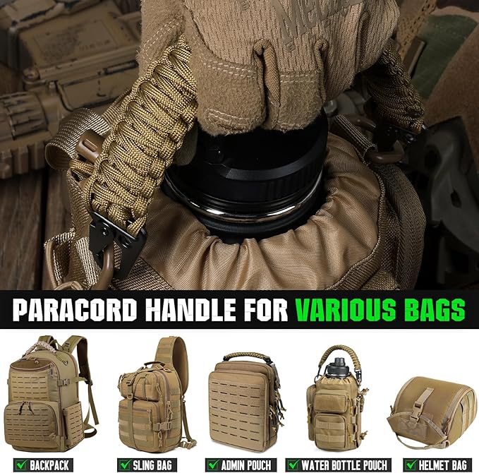 Tactical Paracord Handle，9-core Weaving Paracord Strap - Image 7
