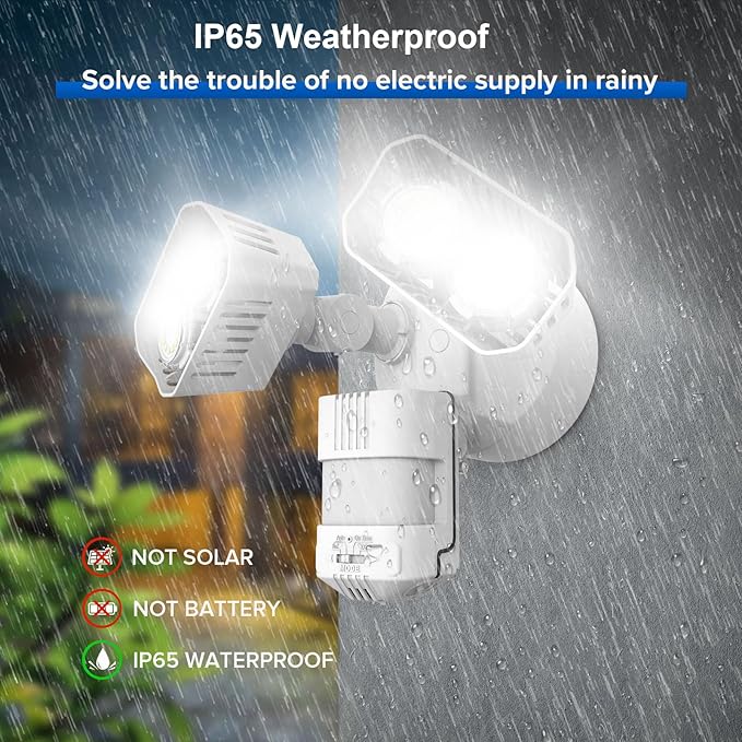 SANSI 28W 3500LM Motion Sensor Outdoor Lights, Flood Lights Outdoor Motion - Image 4