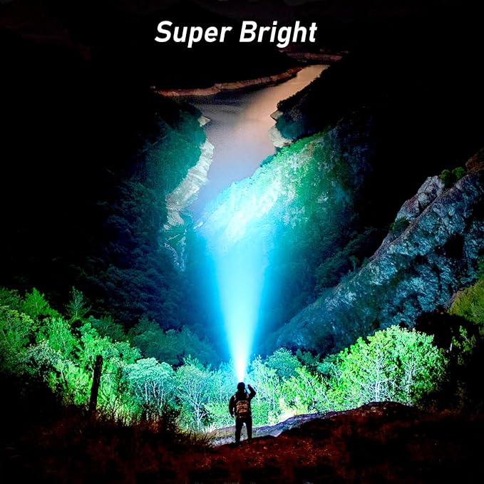 Blukar LED Headlamp Rechargeable, 2000L High Lumen Super Bright Dimmable - Image 2