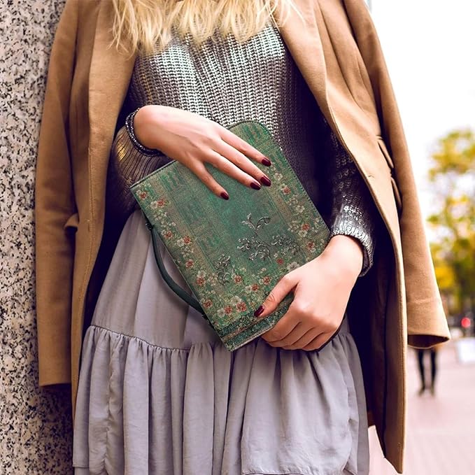 Vintage Boho Flowers Bible Cover Case - Image 5