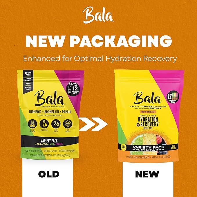 Bala Total Body Wellness Drink Mix, Hydrate & Recover Variety Pack, Lime & Berry - Image 8