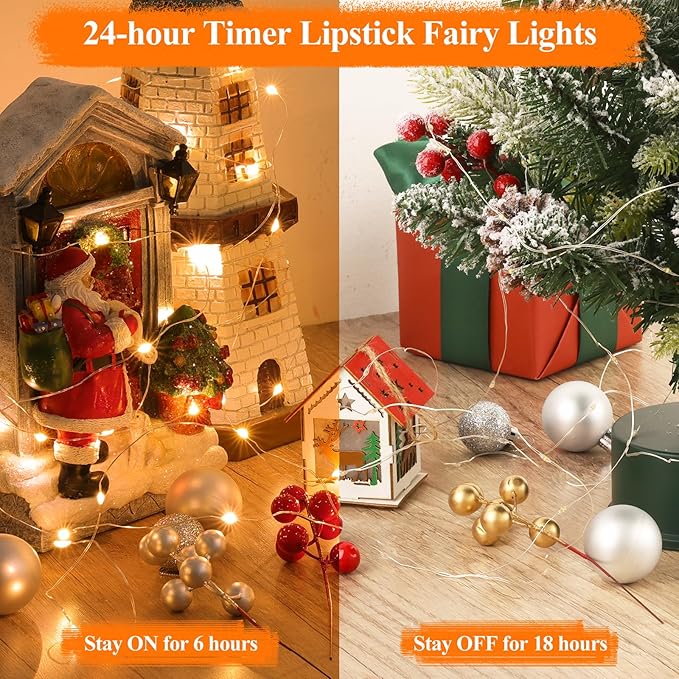 Lakumu Mini Fairy Lights Battery Operated, Twinkle Lights - Image 4