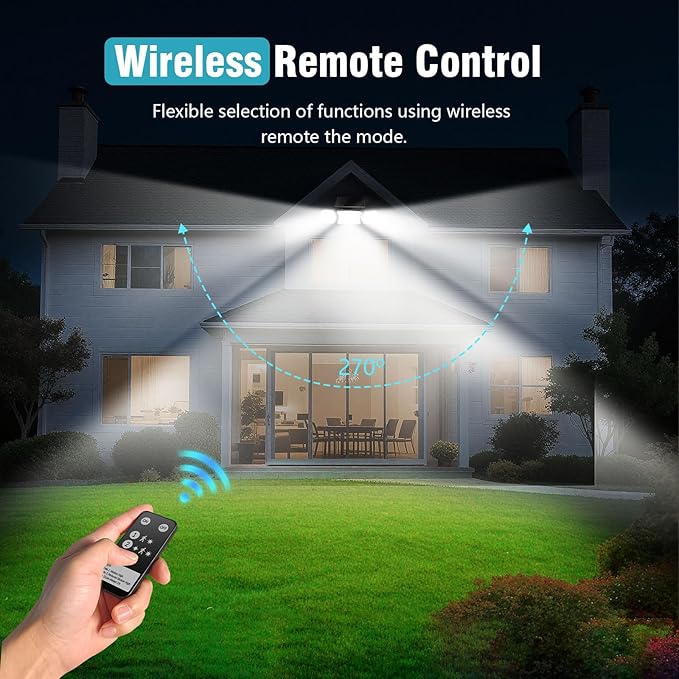 Solar Lights Outdoor Waterproof- 2800LM 200LED Solar Motion Sensor Lights - Image 6