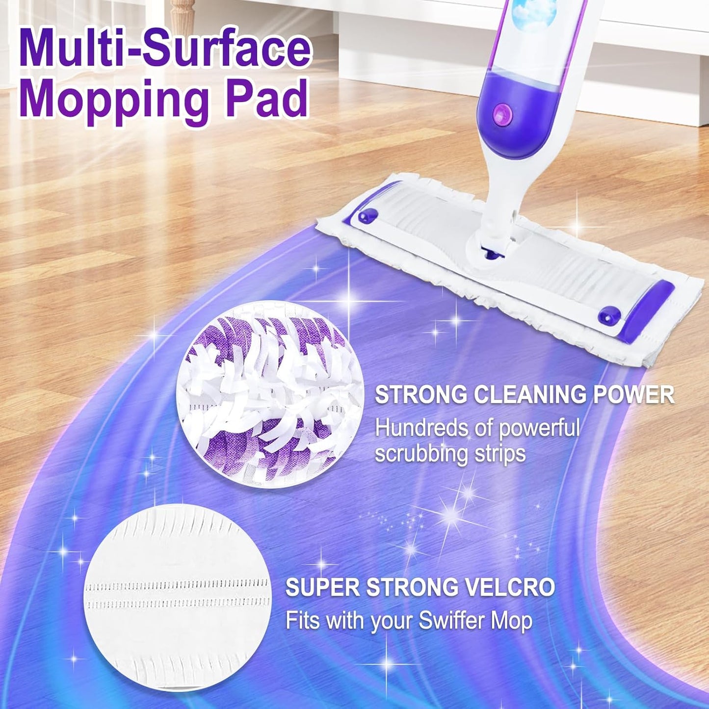 36 Count Power Mop Pads Refills for Swiffer Power Mop Pads,Compatible with Swiffer Power Mop Refills Replacement Disposable Power Mopping Pads Refills for Multi-Surface Floor Cleaning