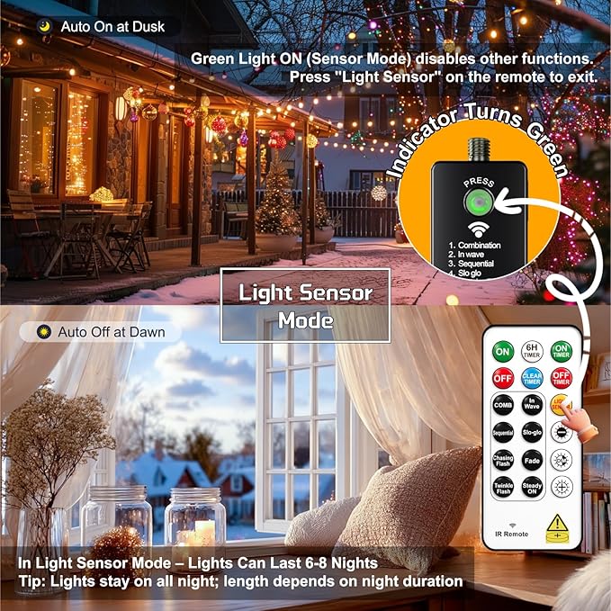 HXWEIYE Rechargeable Fairy Lights - Image 4