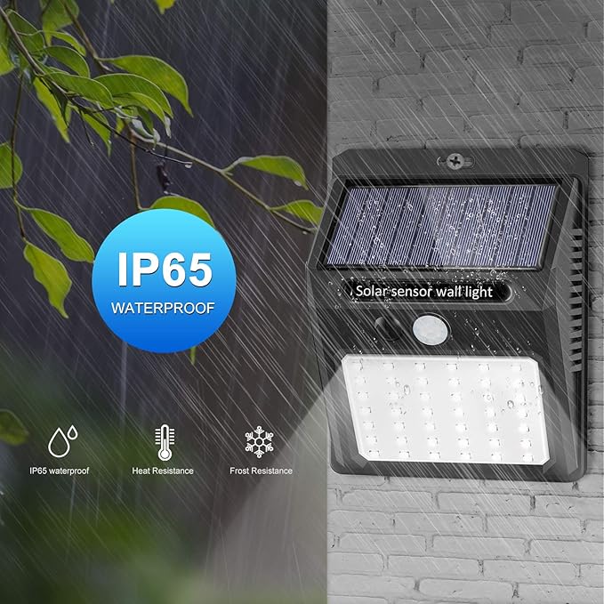 Solar Lights Outdoor, Solar Security Lights Solar Motion Sensor Lights - Image 5