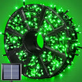 JMEXSUSS 600 LED Green Solar Christmas Lights, 206.7 ft Solar String Lights by JMEXSUSS