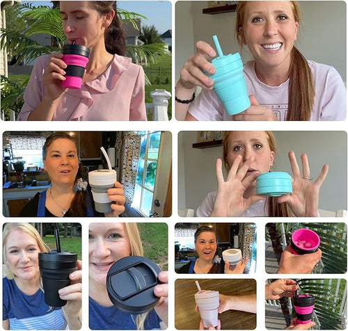 12 Oz Silicone Collapsible Travel Cup - Image 2