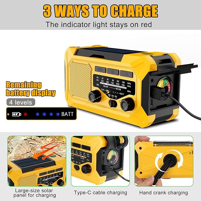 Emergency Hand Crank Radio - Image 3