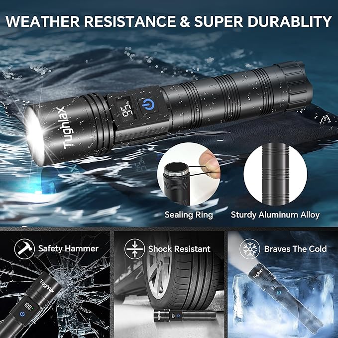 3Pack Rechargeable Flashlights High Lumens, Super Bright Flashlight - Image 7