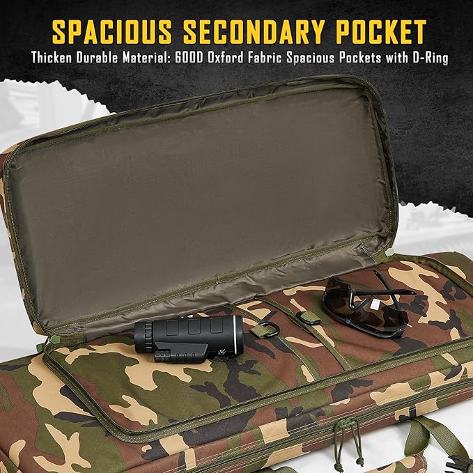 DULCE DOM 32/36/42/48/52 inch Double Rifle Case Soft Gun Bag - Image 4