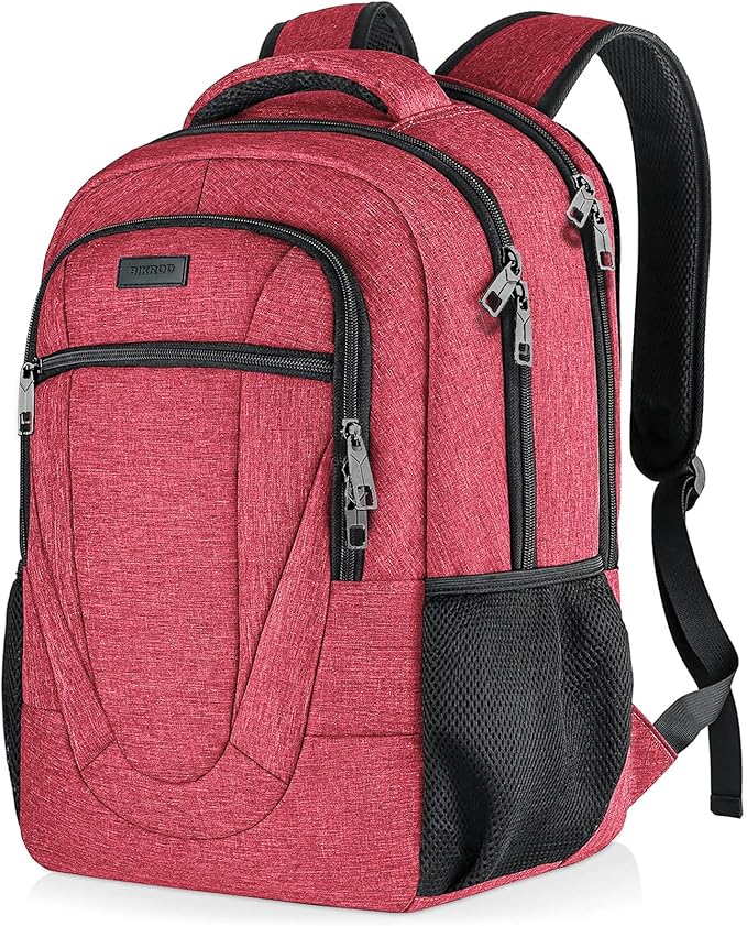 BIKROD Unisex Rose Laptop Backpack, Suitable by PRISTINEBAGUS