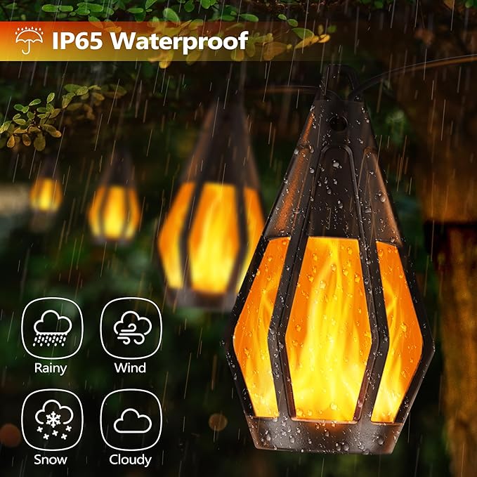 Jnaurb Solar String Lights for Outside, 21Ft Patio Lights - Image 6