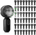 Rossesay 48 Pcs Mini Portable Fan Bulk Cute Handheld Lightweight Small Little by Rossesay