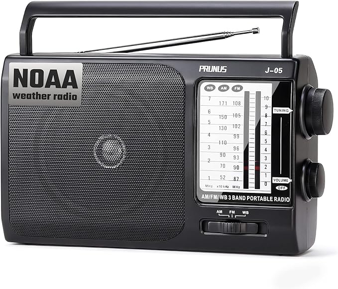 NOAA Weather AM FM Portable Radio by PRUNUS