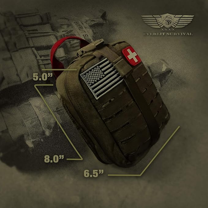 Everlit Survival Upgraded Survival First Aid Kit Emergency Gear Trauma Kit - Image 7