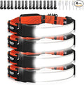 Hopedone Rechargeable Headlamp, 4 Packs 230°Wide-Angle 1000 Lumens Headlamp by Hopedone