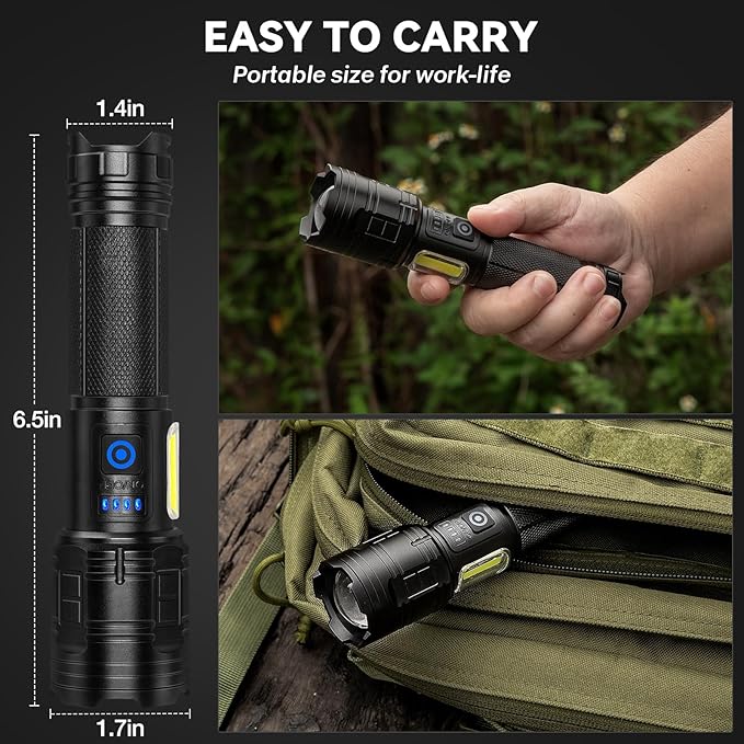 Flashlight Rechargeable 99, 000 High Lumen - Image 7