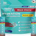 Electrolyte Powder Sugar-Free Hydration Packets Black Cherry HydroMATE 30 Sticks by HydroMATE