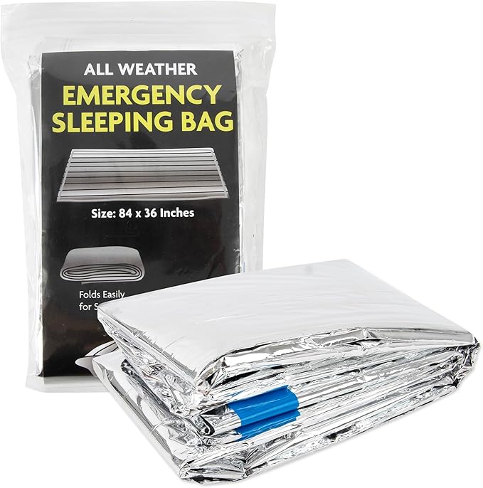 Mylar Emergency Thermal Blanket Sleeping Bag - Image 3