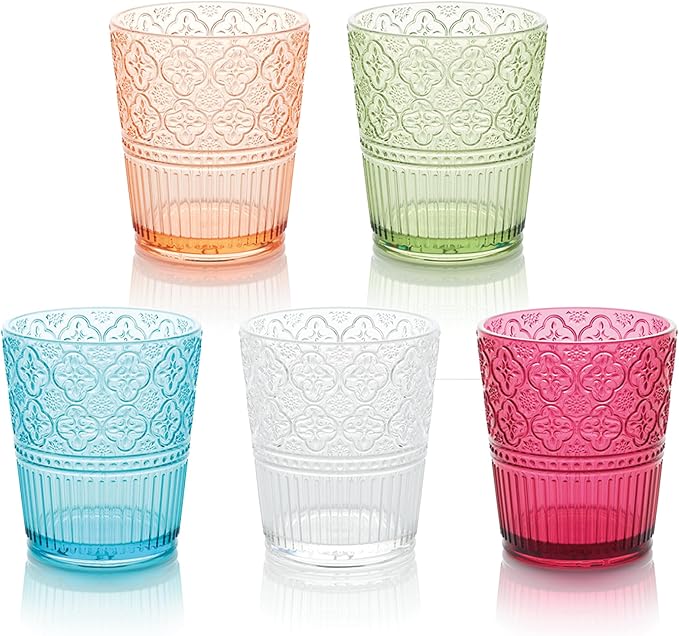 Certified International Victoria Green Set of 6 Premium Acrylic DOF Glass 16 oz - Image 3