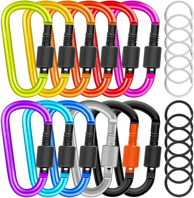 Cridoz Locking Carabiner D Ring Clips by cridoz