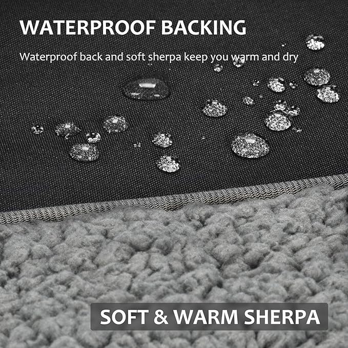 Tirrinia Large Waterproof Outdoor Blanket, Soft Warm Windproof Stadium Blanket - Image 2