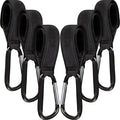 6 Pack Baby Stroller Hooks for Hanging Diaper Bags Pram Clips for Bags by Tuanse