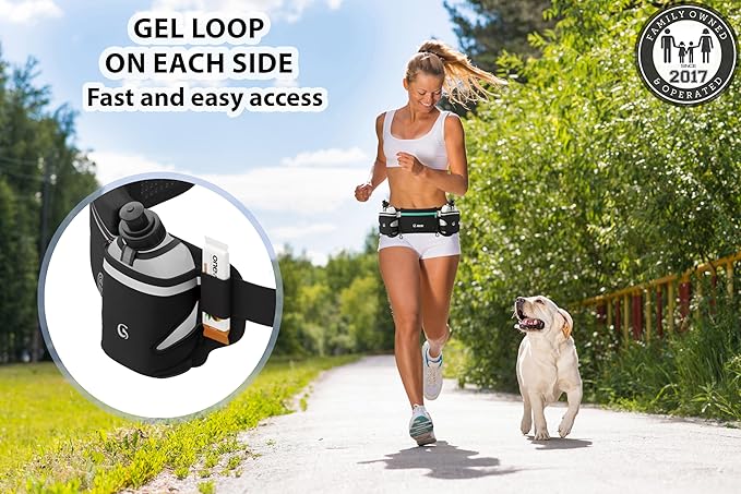 Hydration Running Belt with 2x10oz Bottles - Image 7
