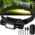Headlamp Rechargeable, 2000 Lumen Super Bright LED Head Lamp by Rugtol
