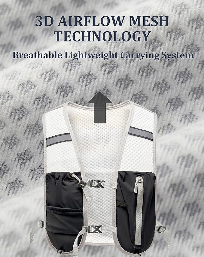 Small Lightweight Hiking Backpack, 3D Breathable Mesh Backpack - Image 3
