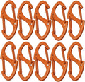 Small Carabiner Clips 1.6 inch Metal Double Sided Spring Gate Snap Hooks by Bytiyar