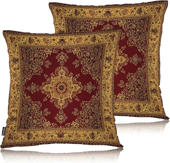 Swono Paisley Carpet Cozy Pillowcase Cushion Cover, Persian Carpet Tribal by Swono