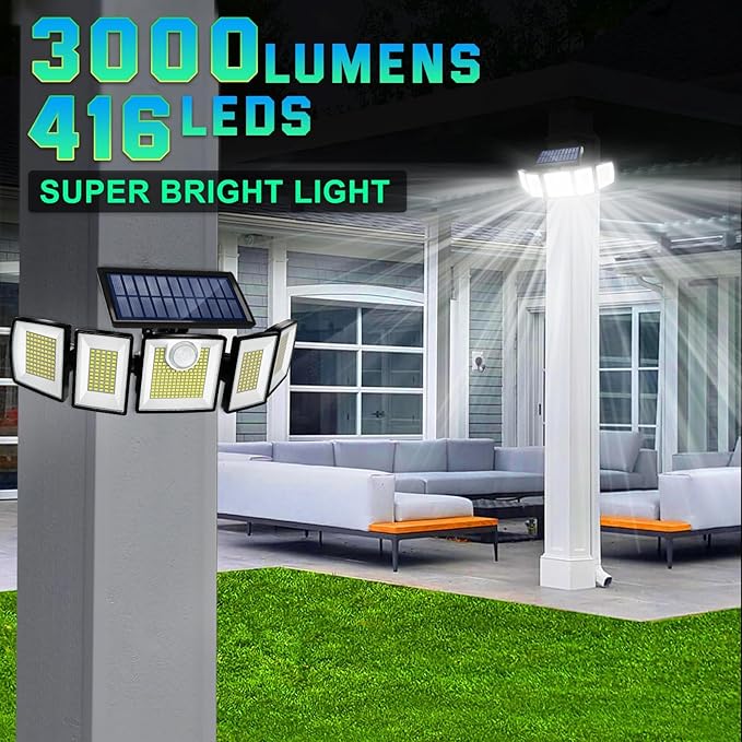 Solar Lights Outdoor Waterproof Motion Sensor - Image 8
