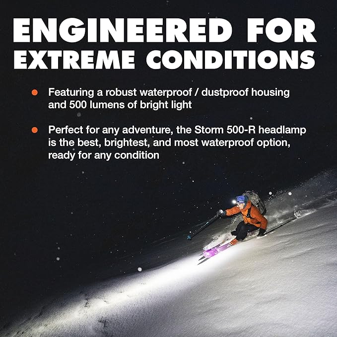 BLACK DIAMOND Storm 500-R Rechargeable Headlamp | 500 Lumens Brightness | - Image 5