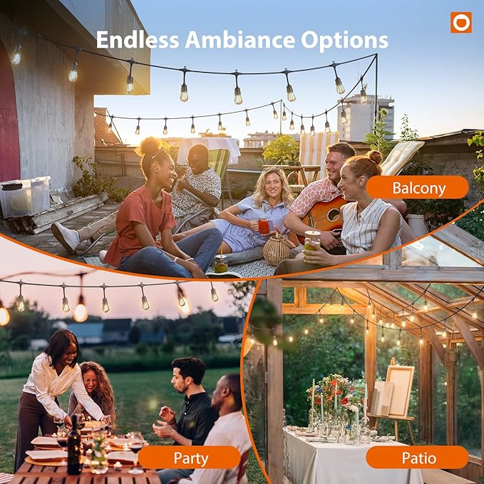 addlon 100FT Outdoor String Lights - Image 8