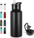 VEGOND 32 oz Insulated Water Bottle Stainless Steel Metal Water Bottles by VEGOND