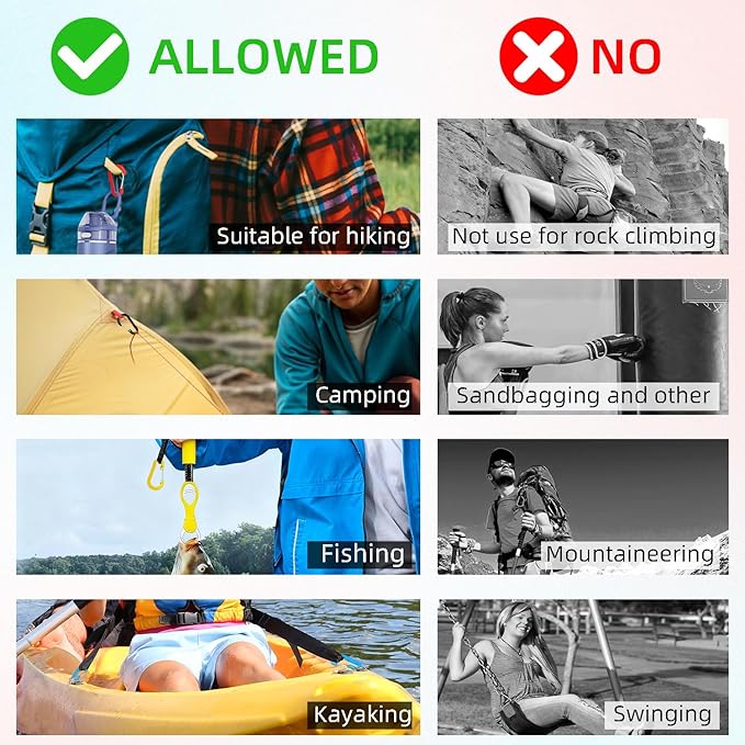 10pcs Aluminum Small Carabiner Clip, 2 Inch Carabiner Keychain Clasp Spring D - Image 4