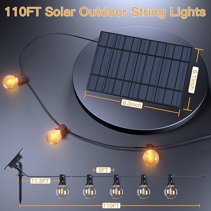 Ollny 110FT Solar String Lights - Image 6