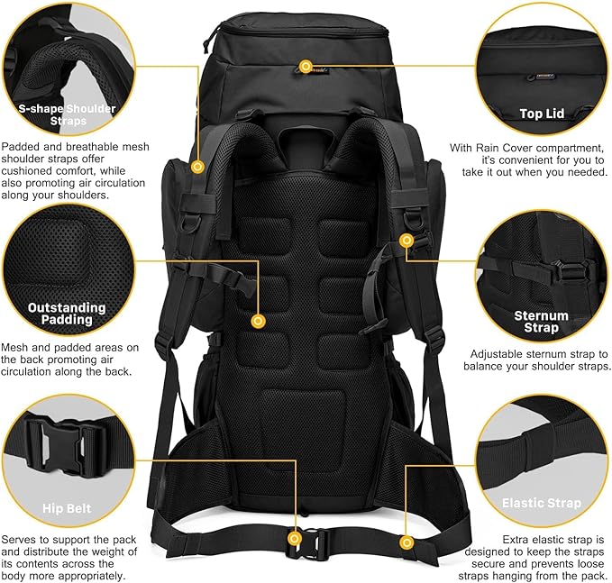Mardingtop 60L Military Internal Frame Backpack - Image 5