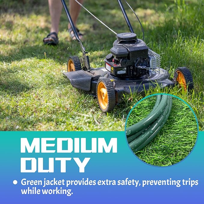 Indoor Outdoor Extension Cord 6 FT, 16/3 SJTW Weatherproof Green Electrical - Image 6