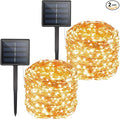 Solar String Lights Outdoor Waterproof, 2 Packs Total 132 Ft 400 LED Solar by Brightown