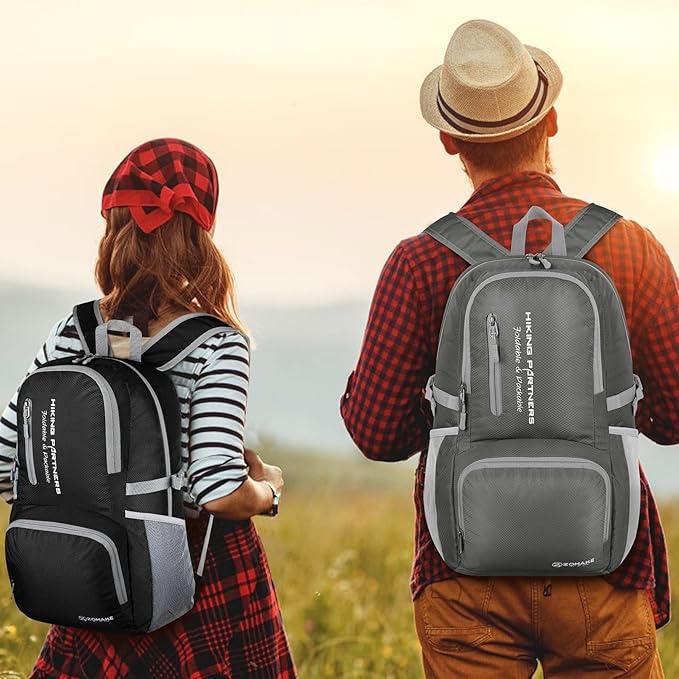 ZOMAKE Lightweight Packable Backpack, 35L Light Foldable Hiking Backpacks Water - Image 7