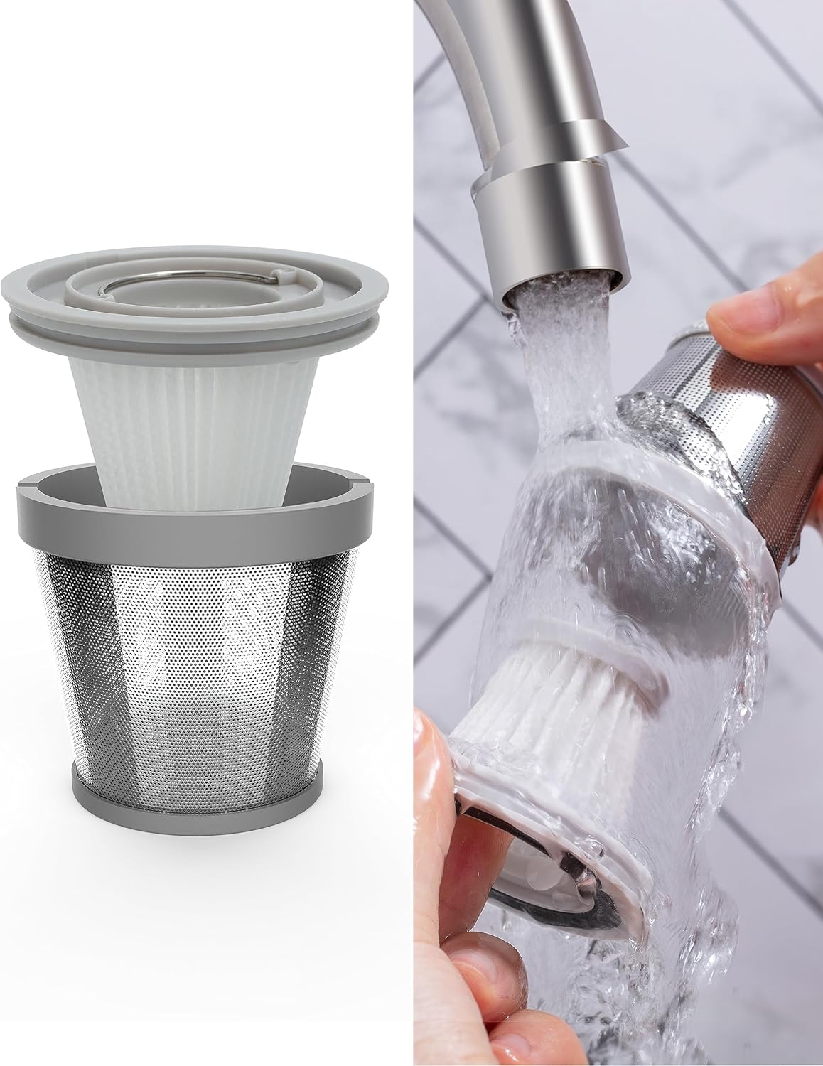 Brigii Crevice Vacuum, Handheld Vacuum & Air Duster & Hand Pump 3 in 1, Cordless Mini Vacuum, 3 Kinds of Crevice Nozzles, Lightweight 1lbs,USB Rechargeable-M2