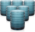 ZMOWIPDL Vintage Glassware Drinking Glasses Set of 6, 12 oz Hobnail Glass Cups by ZMOWIPDL