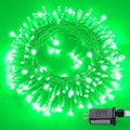 JMEXSUSS Green Christmas Lights Indoor Plug in, 150 LED Connectable String by JMEXSUSS