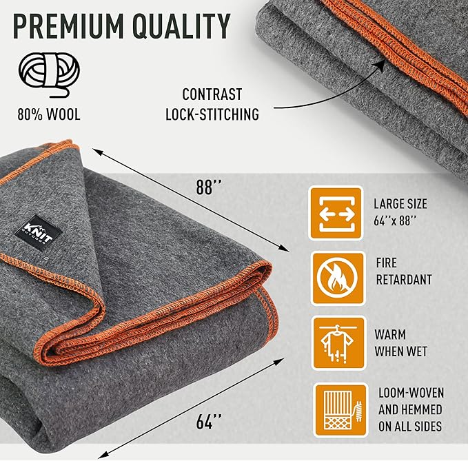 Large Military Wool Blanket - Image 6