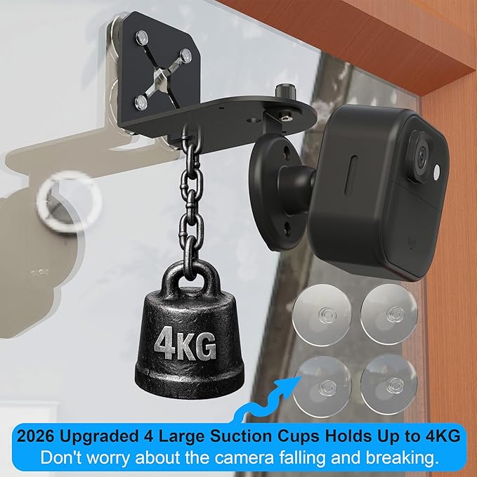 2-in-1 Metal Camera Mount for Blink Outdoor 4 & Blink Mini, （2026 Upgrade Big - Image 4