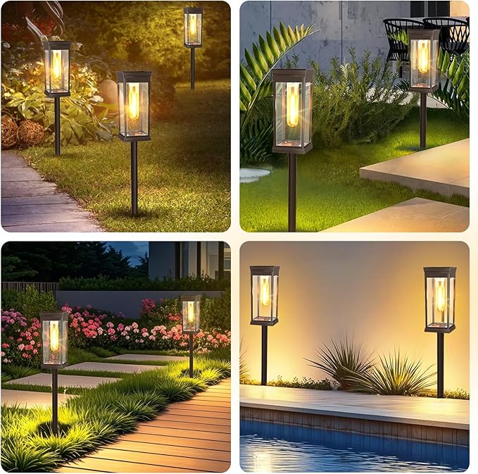 12 Pack Solar Pathway Lights Outdoor, IP65 Waterproof - Image 7
